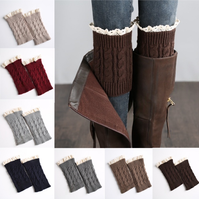 Thermal Sock Winter - Winter Knit Solid Leg Warmers Women