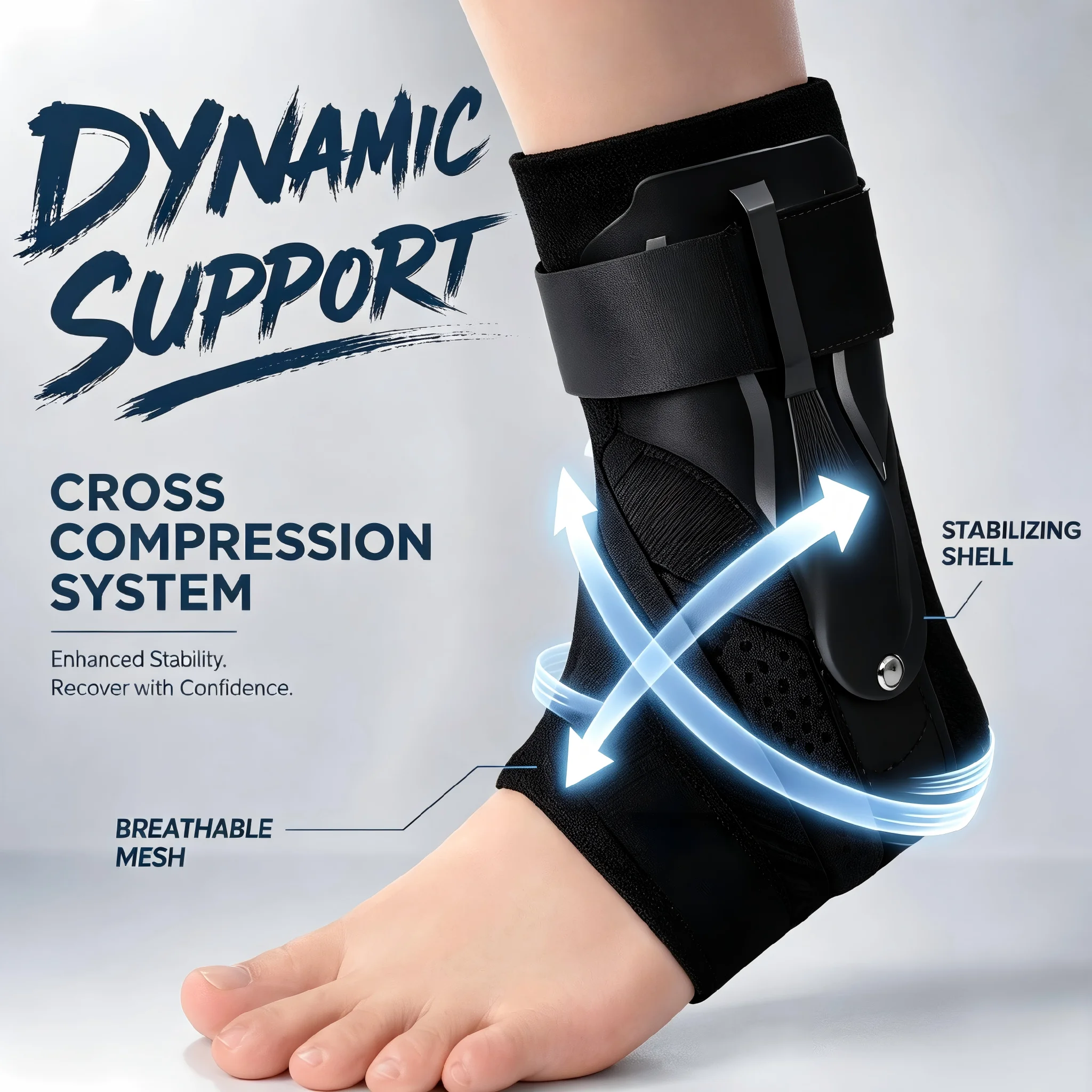 Ankle Brace Sock - 1/2PCS Ankle Brace for Sprained Ankle