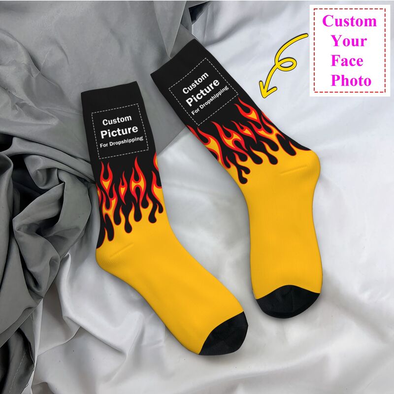 Dress Sock Men - Personalized Custom Photo Logo Dress Socks