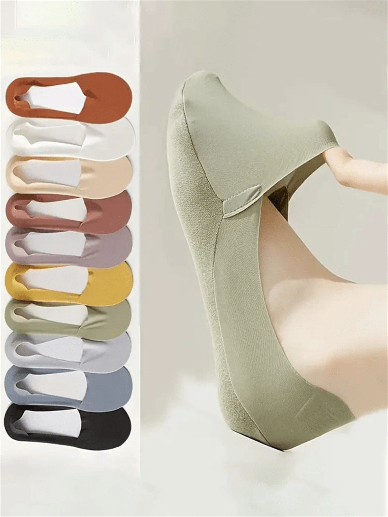 No Show Sock Women - 5 Pairs Women Thin Silky Invisible