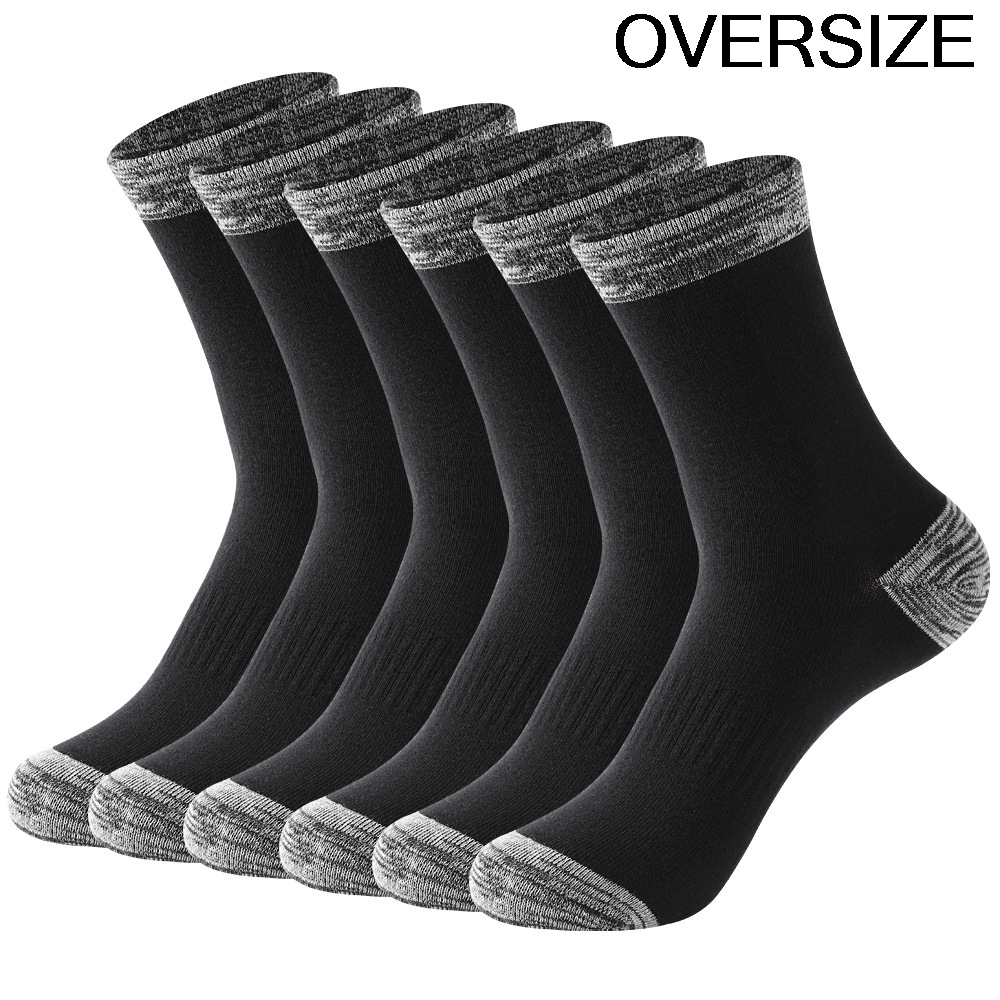 Cotton Crew Sock Pack - 1/5 Pairs Men's Socks Pack Oversize