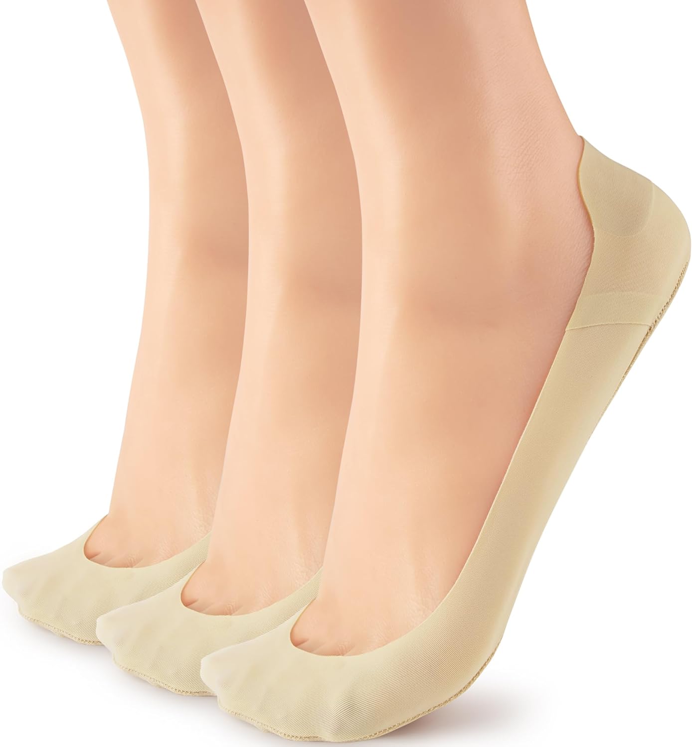 Silk Sock Bamboo - Women's Invisible Ultra Low Cut Non-Slip
