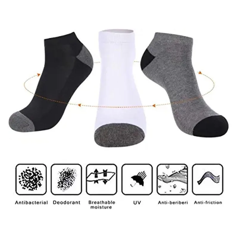 2026 Men's Color Block Boat So - Ankle Sock Low Cut 评论和价格
