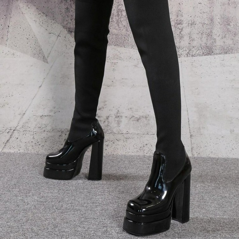 Women Boots Platform Over The  - Knee High Sock Women 评论和价格