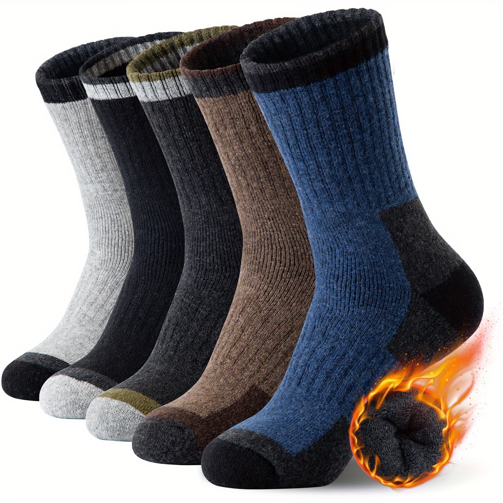 Winter Merino Wool Socks Thick - Wool Hiking Sock 评论和价格