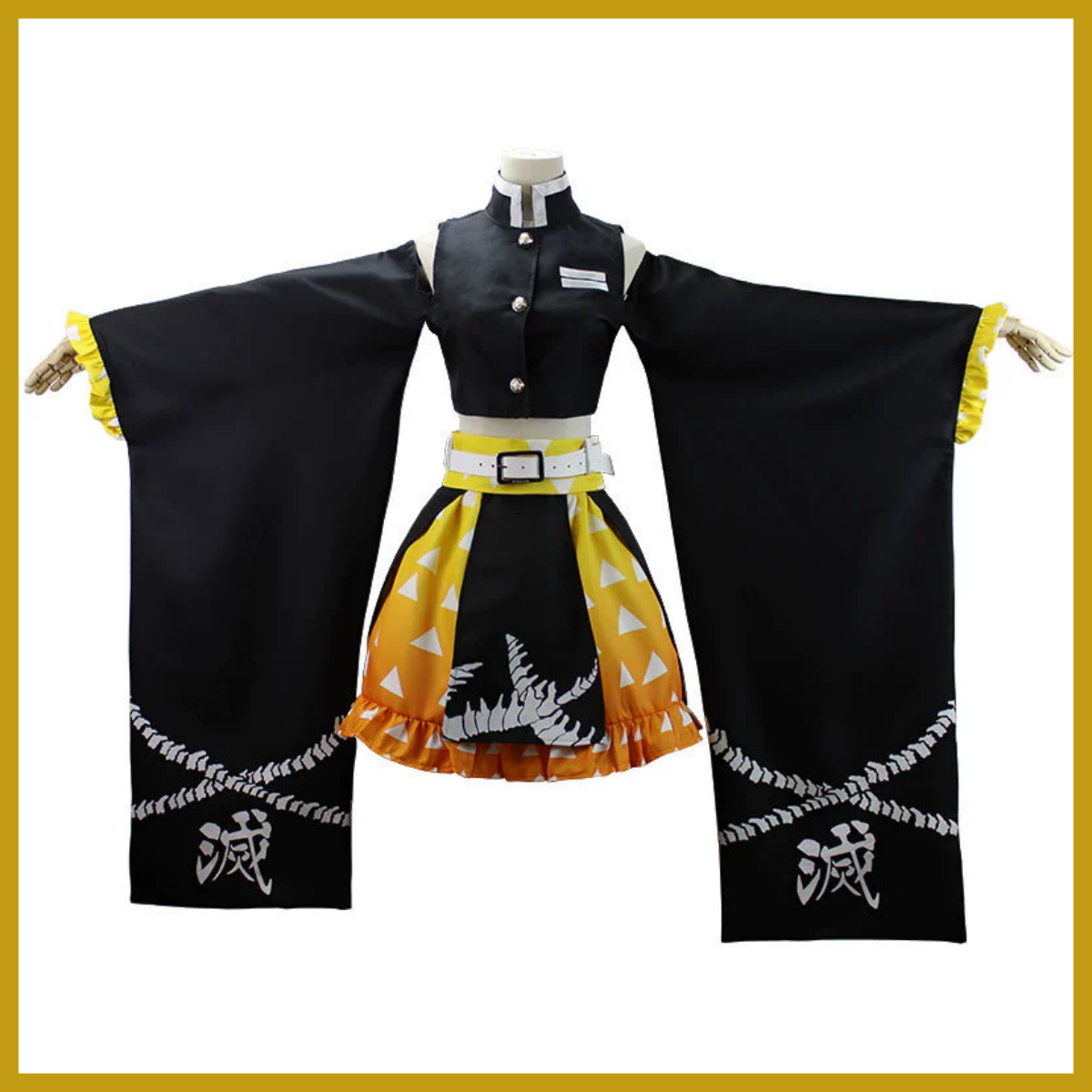 Anime Agatsuma Zenitsu Cosplay - Dress Sock Men 评论和价格