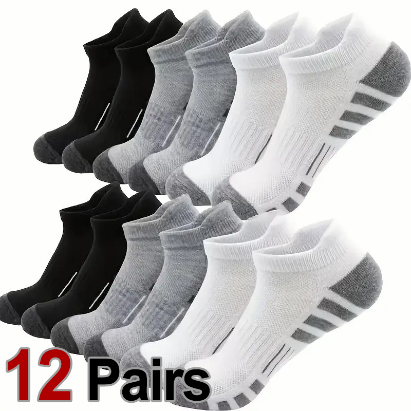 12 Pairs Men Breathable Sports - Ankle Brace Sock 评论和价格