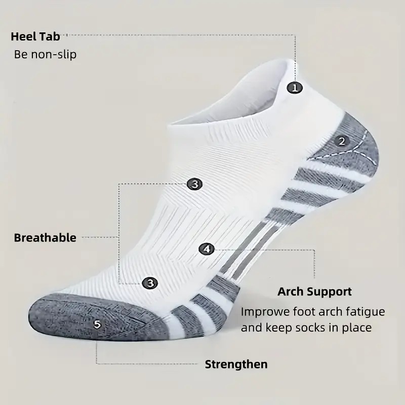 12 Pairs Men Breathable Sports - Ankle Brace Sock 评论和价格