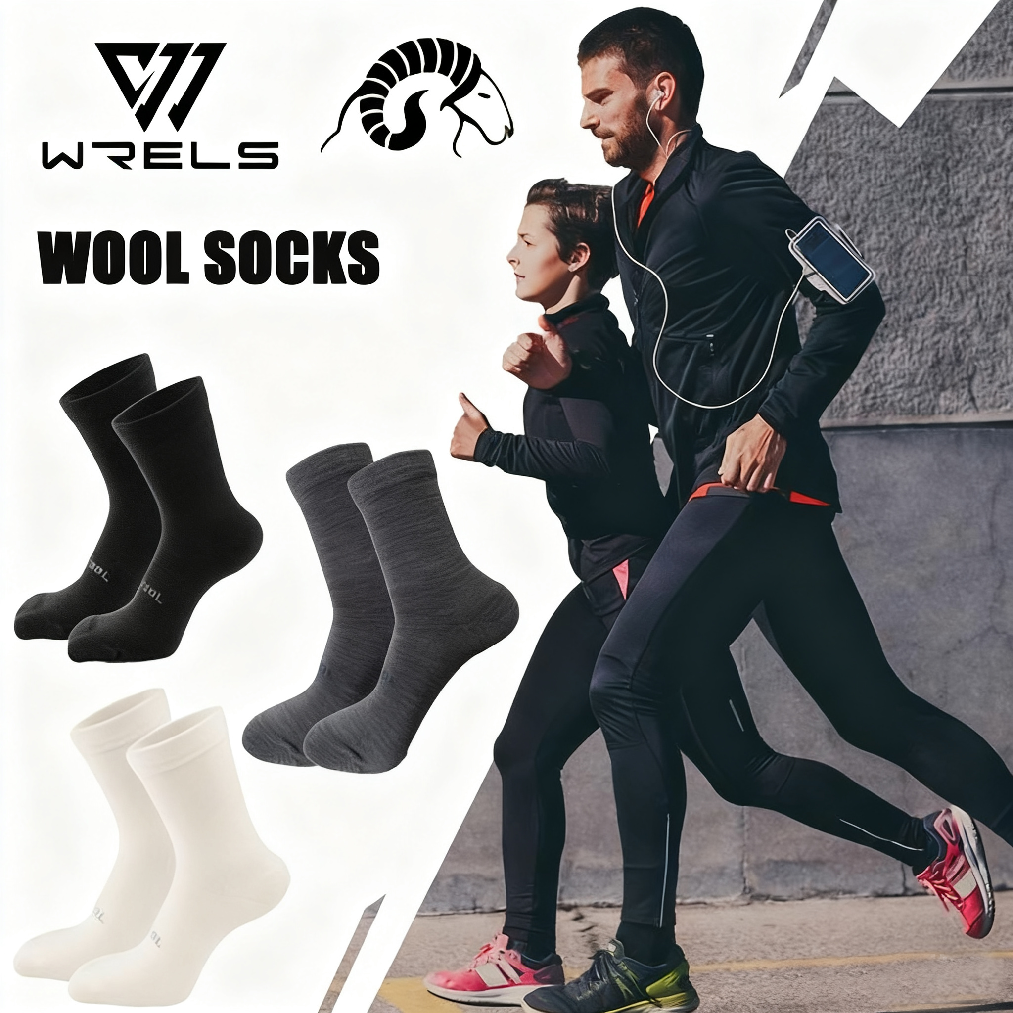 1/3pairs Winter Wool Socks Bre - Wool Hiking Sock 评论和价格