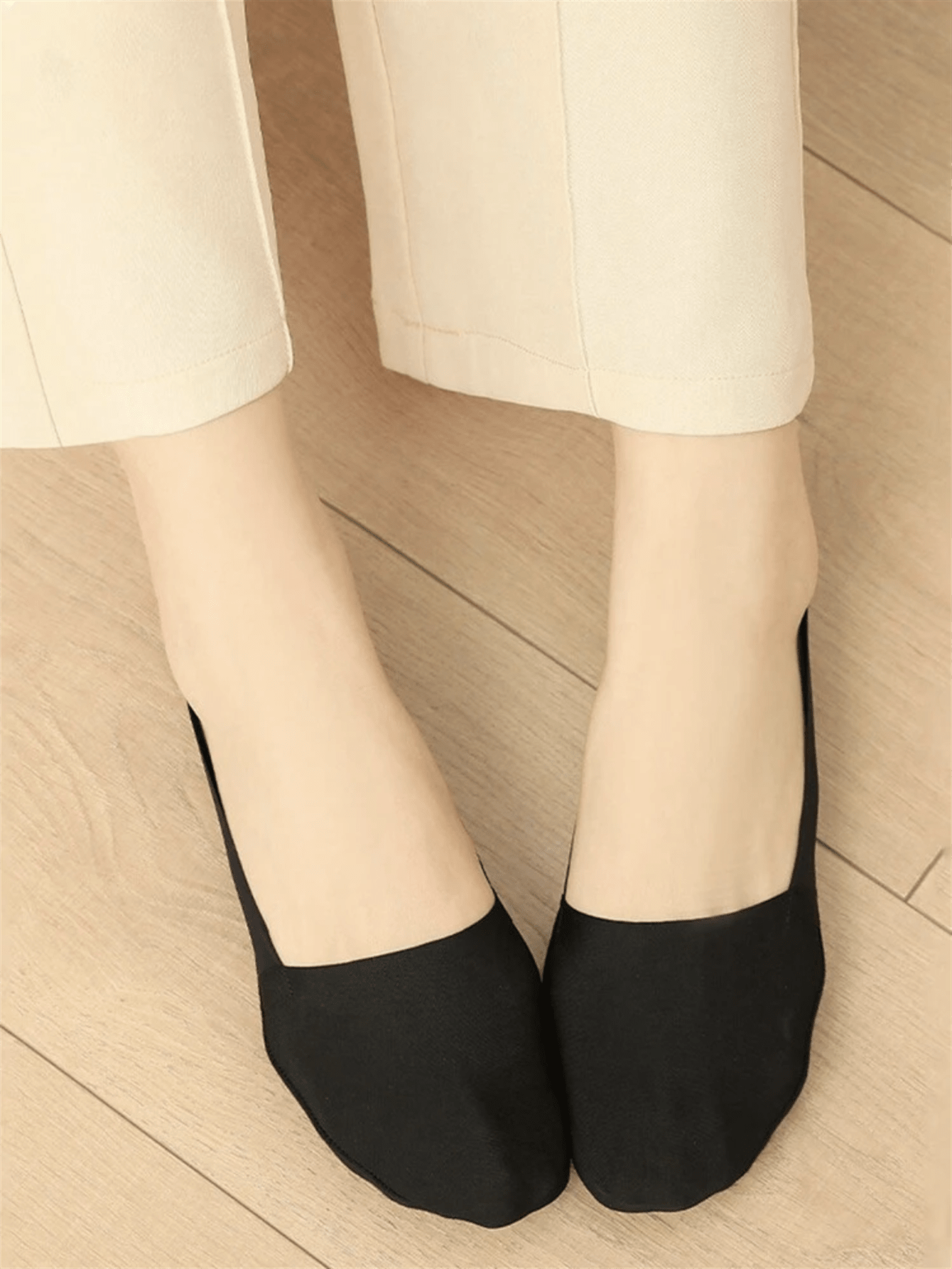 5 Pairs Women Thin Silky Invis - No Show Sock Women 评论和价格