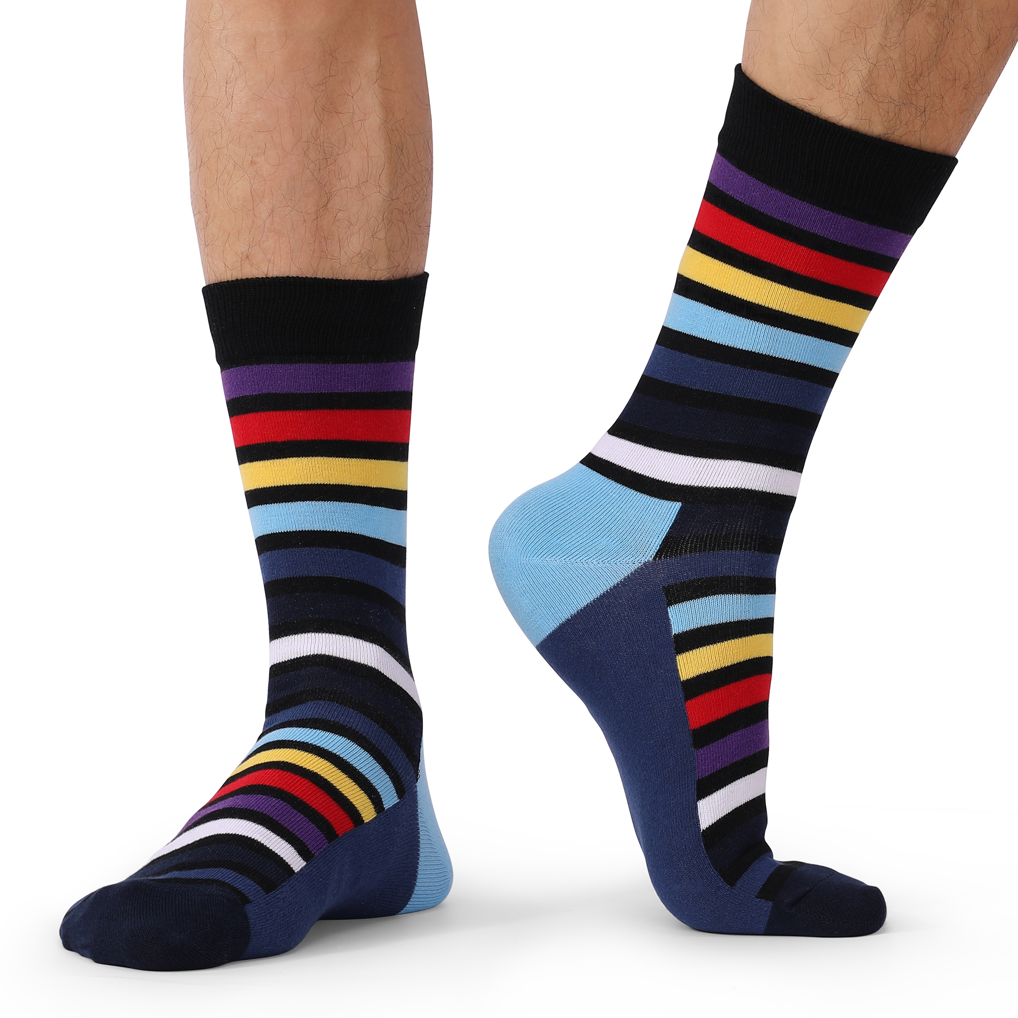 5Pairs Mens Fun Dress Socks, P - Cotton Crew Sock Pack 评论和价格