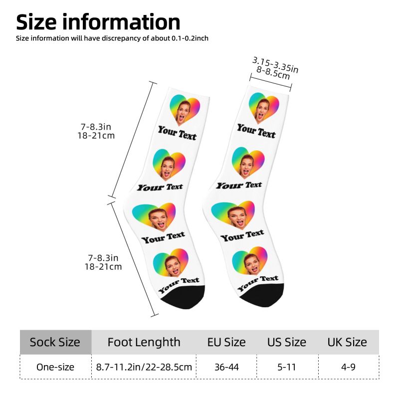 Personalized Photo Text Custom - Dress Sock Men 评论和价格