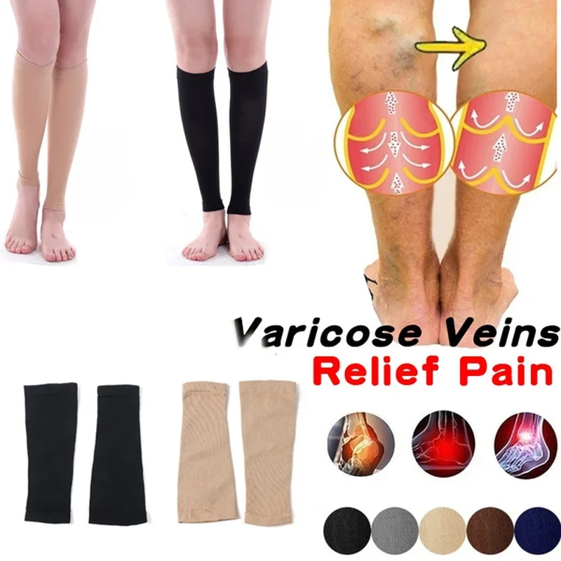 1/2Pairs Varicose Vein Medical - Compression Sleeve Calf 评论和价格