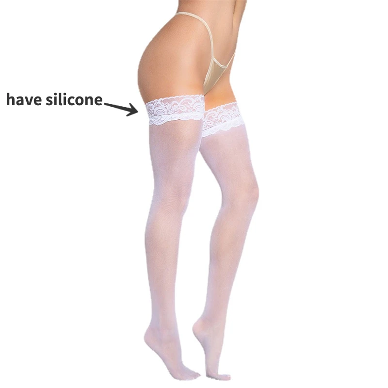 3 Pair Silicone Stockings Wome - Thigh High Sock Stay Up 评论和价格