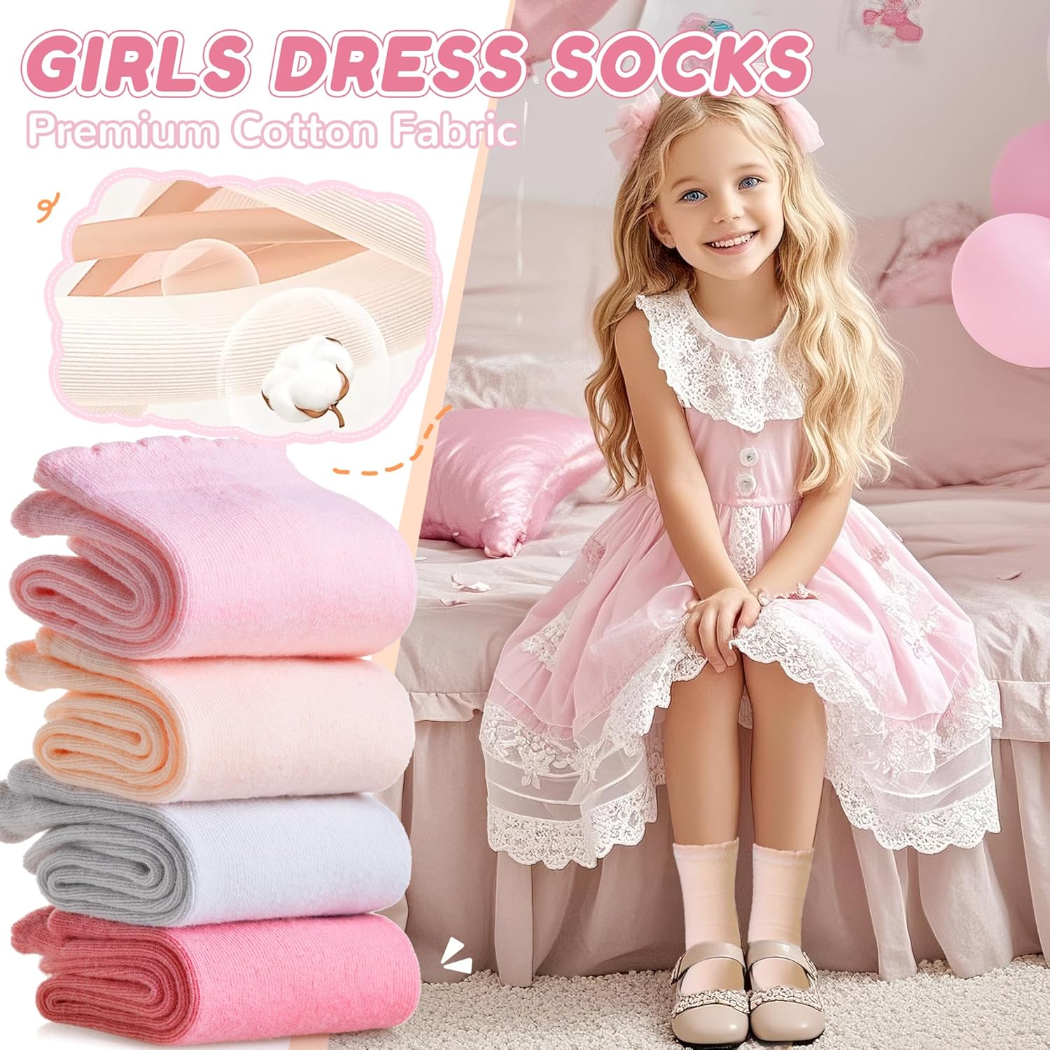 Girls Ruffle Crew Socks Little - Silk Sock Bamboo 评论和价格