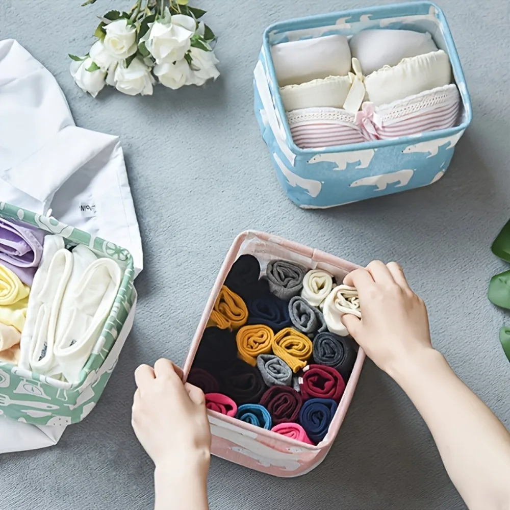 1pc Cotton Linen Fabric Waterp - Sock Organizer Tray 评论和价格