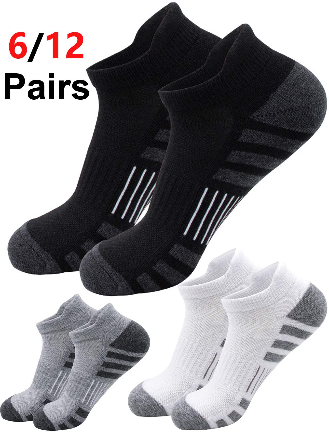 6/12Pairs Ankle Athletic Runni - No Show Sock Women 评论和价格