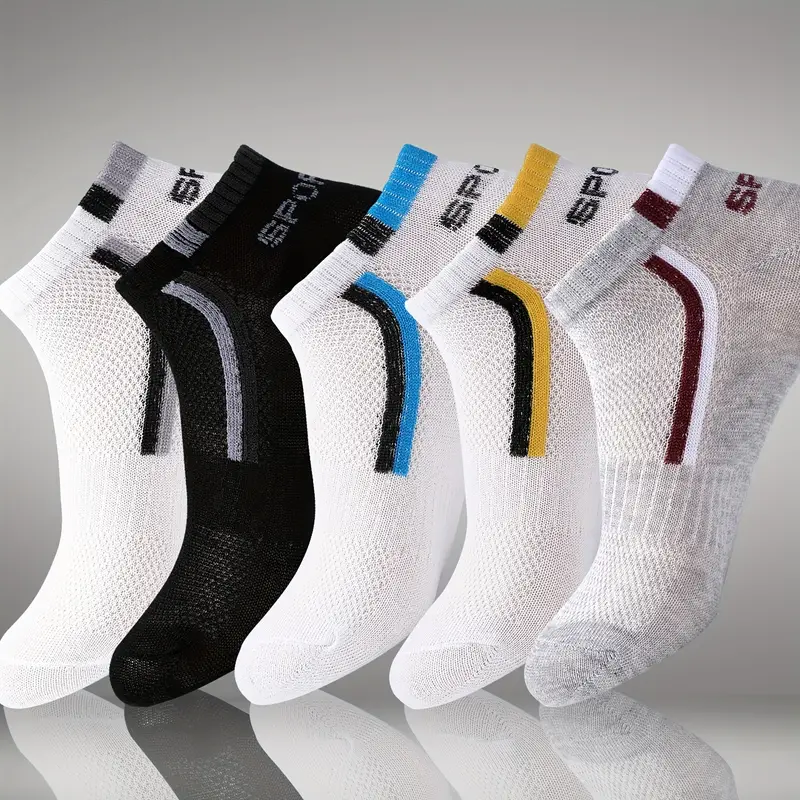30Pairs Men's Color-block Mesh - Ankle Sock Low Cut 评论和价格