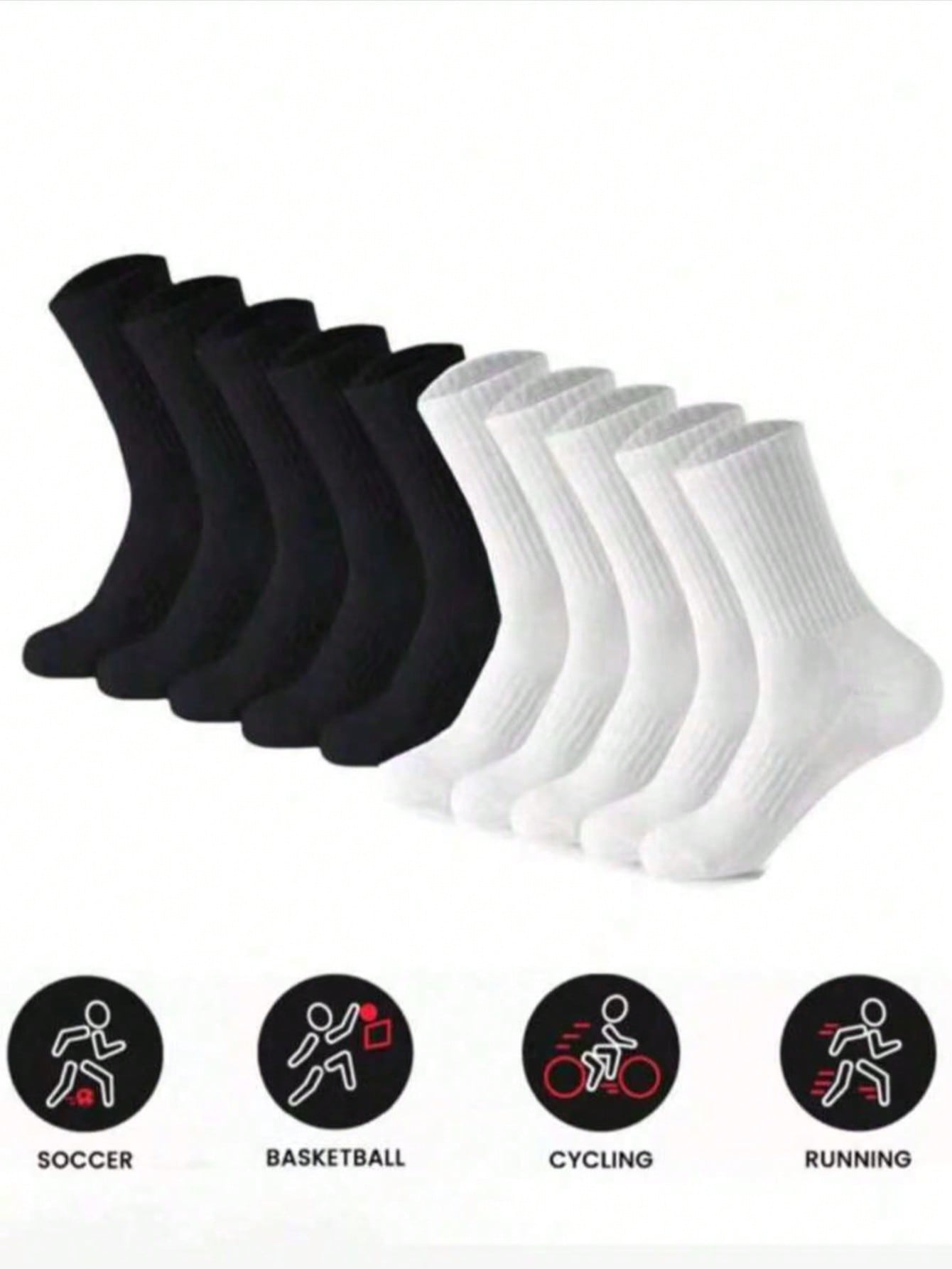 Women's Running Socks Pack, Bl - Cotton Crew Sock Pack 评论和价格