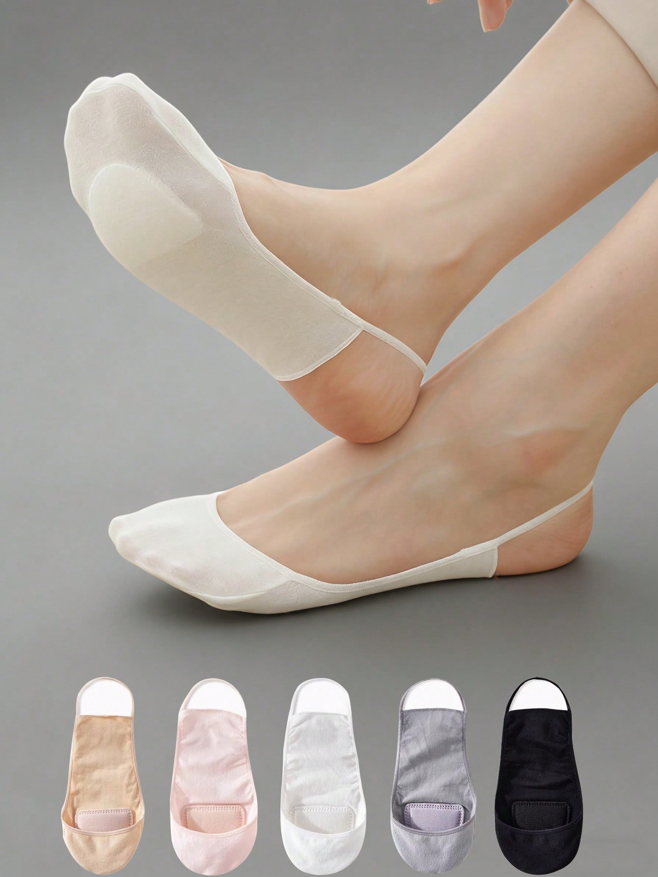 1/5/10Pairs Women Thin Summer  - Invisibility Sock Loafer 评论和价格