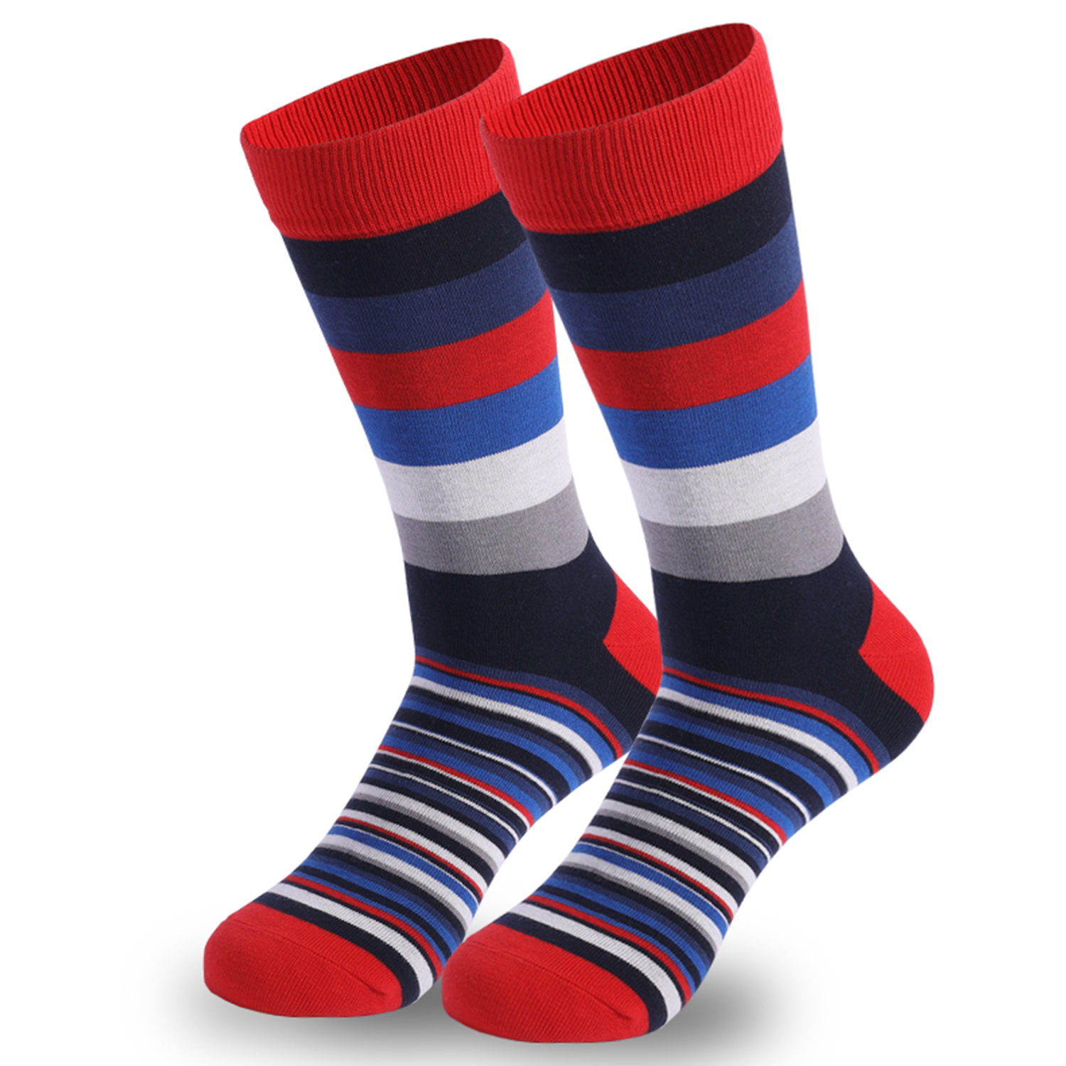 5Pairs Mens Fun Dress Socks, P - Cotton Crew Sock Pack 评论和价格
