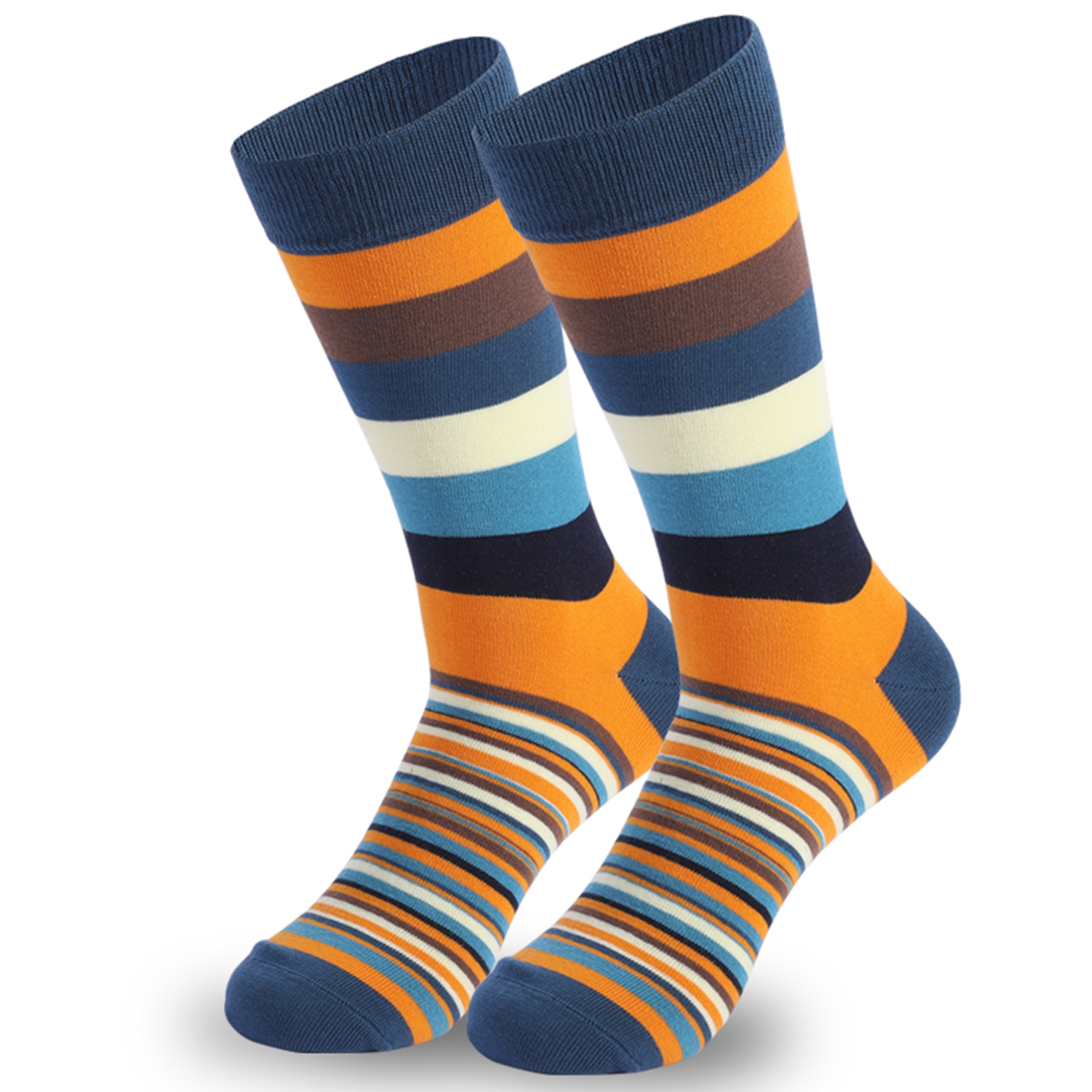 5Pairs Mens Fun Dress Socks, P - Cotton Crew Sock Pack 评论和价格