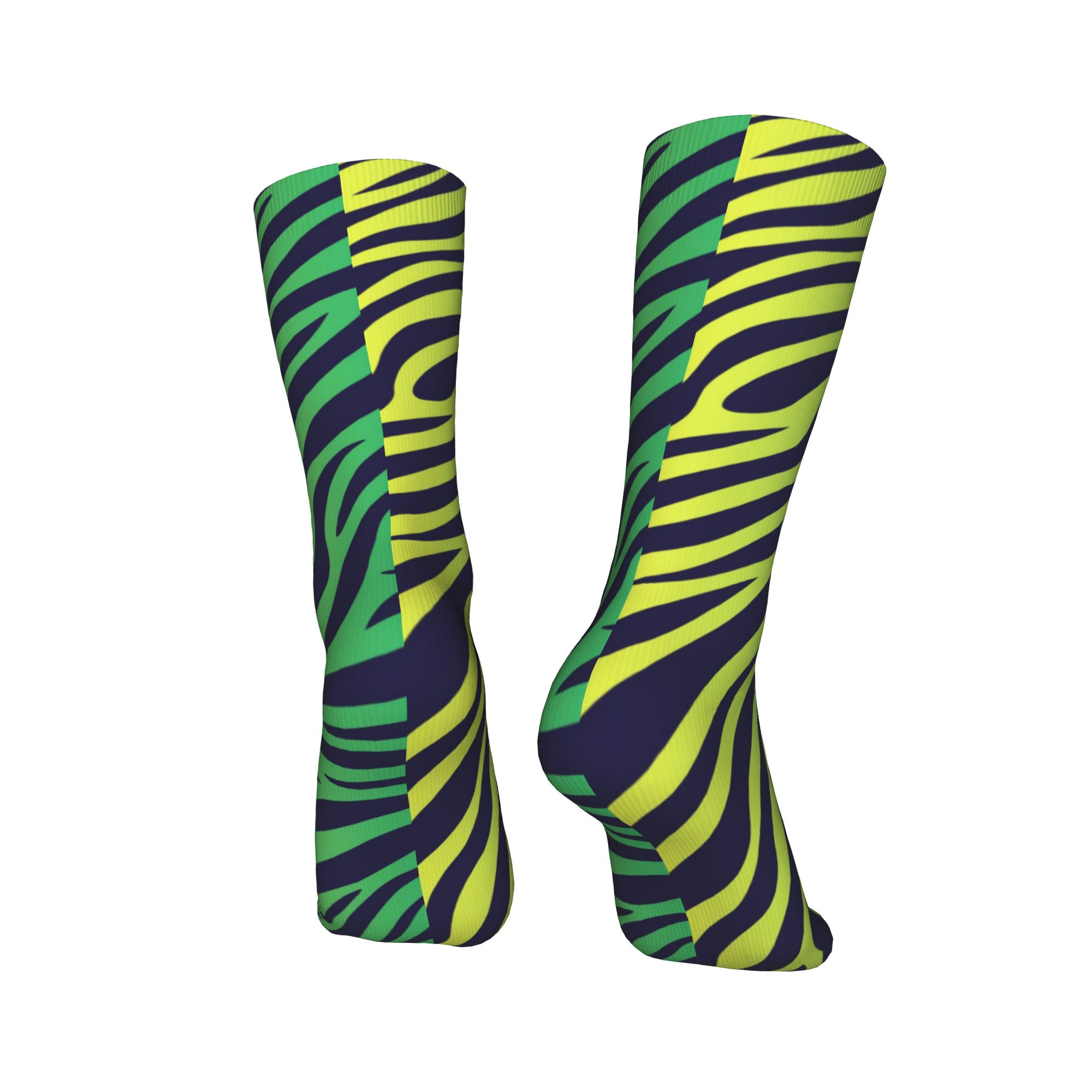 Colorful Tiger Zebra Skin Patt - Dress Sock Men 评论和价格