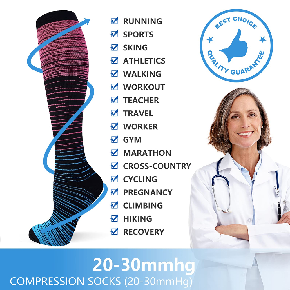 GOMOREON 6Pairs Compression So - Compression Sock Medical 评论和价格