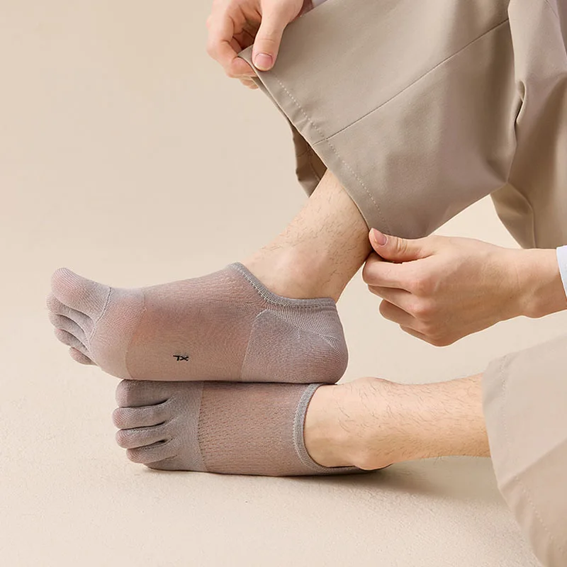5 Pairs Man Summer Thin Toe So - Ankle Sock Low Cut 评论和价格