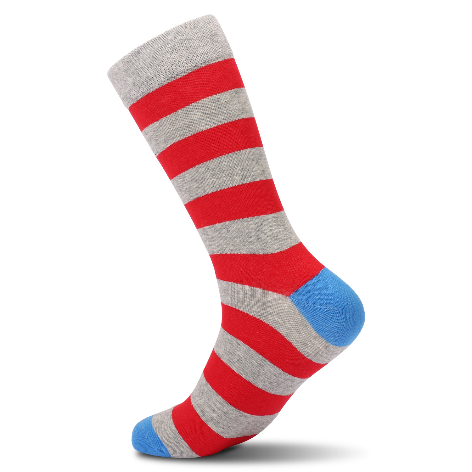 5Pairs Mens Fun Dress Socks, P - Cotton Crew Sock Pack 评论和价格