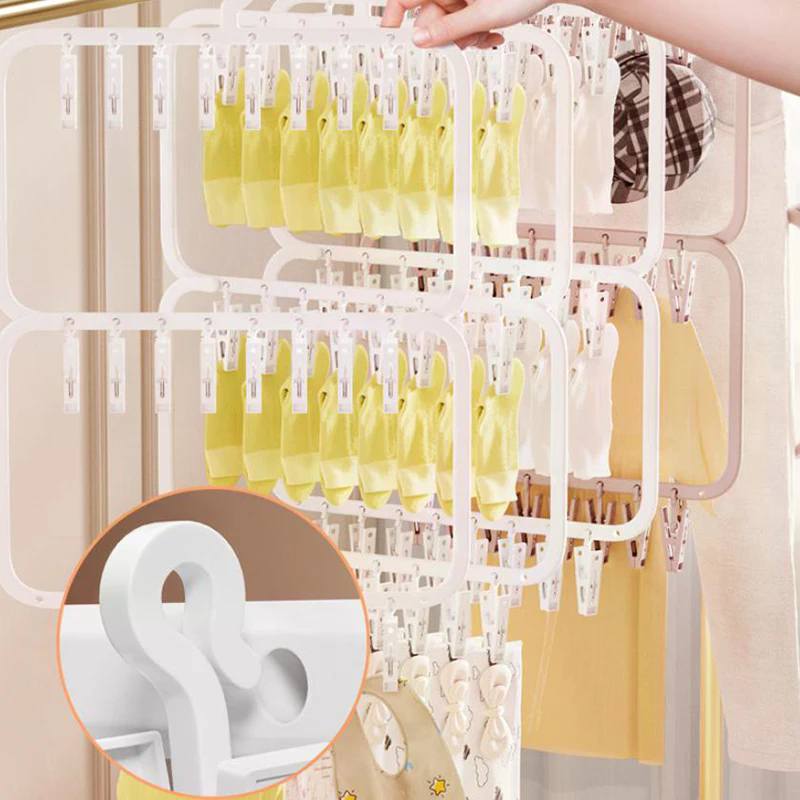 Multi-clip Sock Drying Rack Mu - Sock Organizer Tray 评论和价格