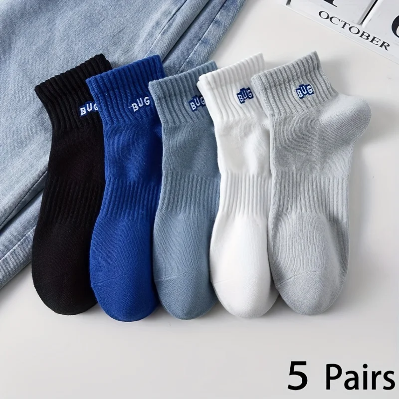 5 Pairs Men's Ankle Socks, Sol - Ankle Sock Low Cut 评论和价格