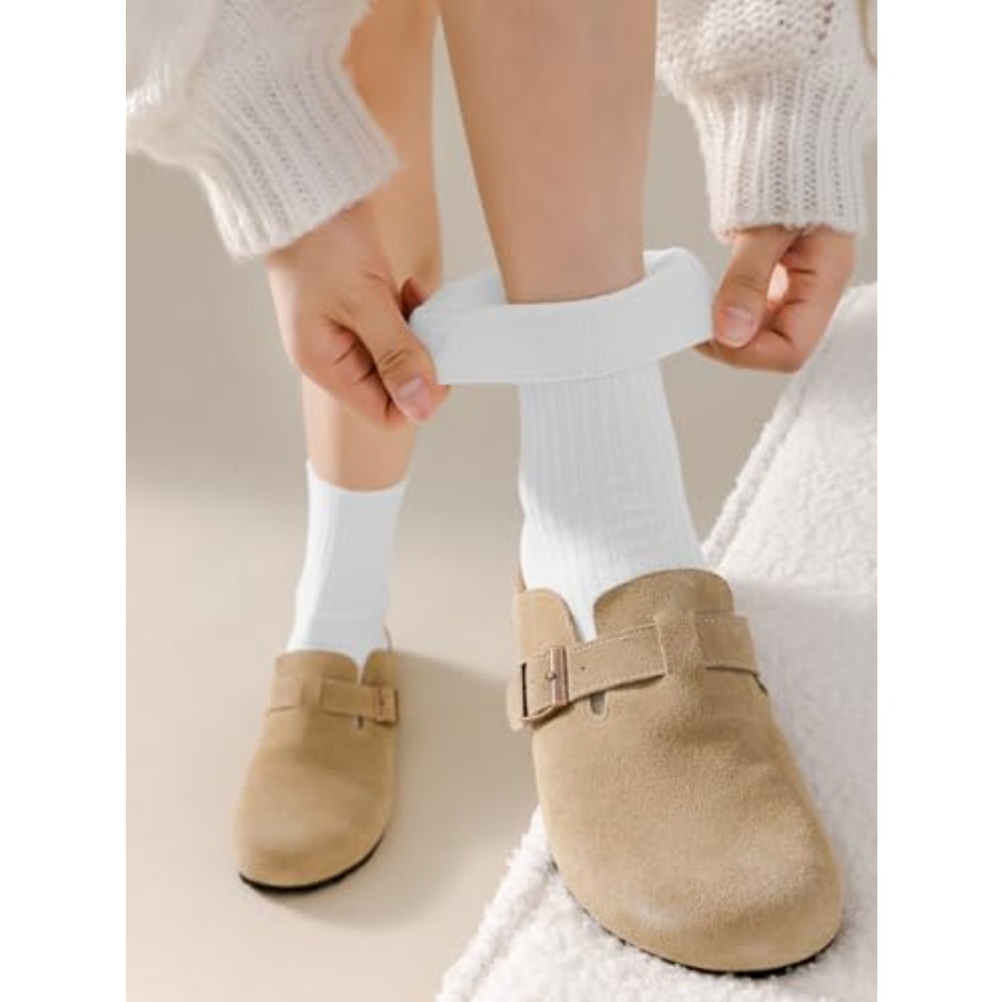 DOKUTOKU Womens Crew Socks Siz - Cotton Crew Sock Pack 评论和价格